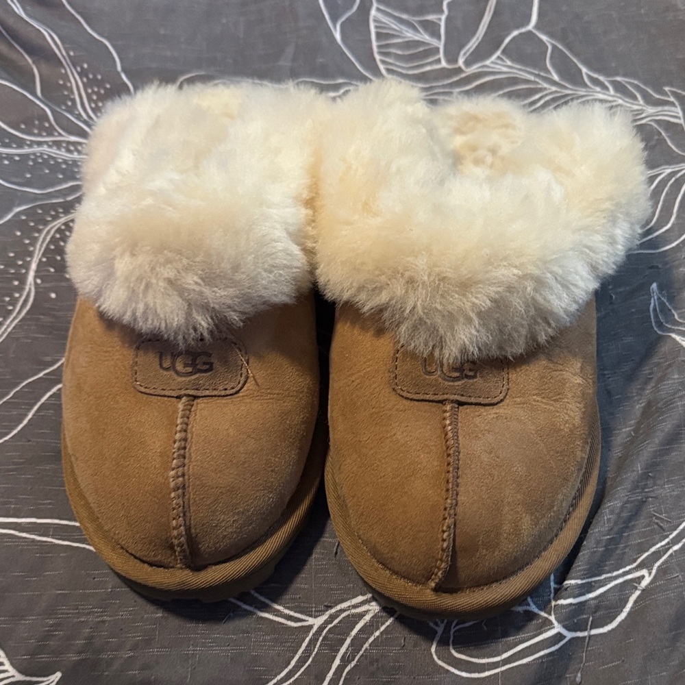UGG Tan Shearling Slippers
